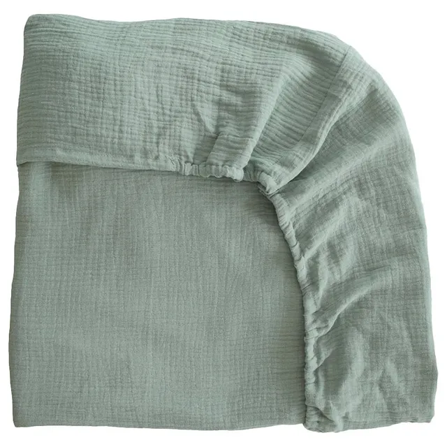 Mushie - Crib Sheet Roman - Green