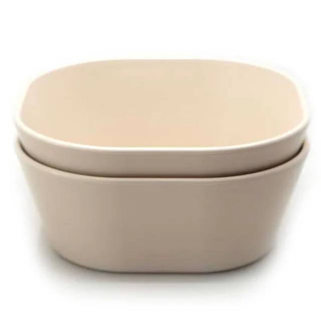 Mushie - Dinner Bowl Square Ivory