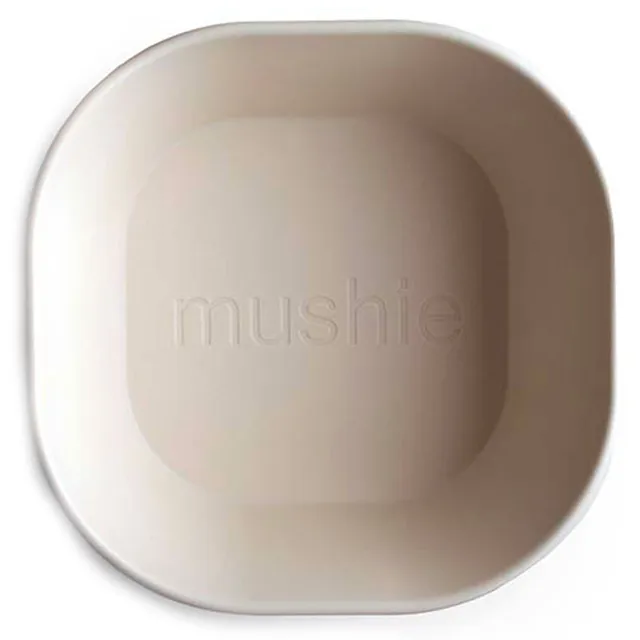 Mushie - Dinner Bowl Square Ivory