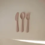 Mushie – Dinnerware Cutlery Set – Blush