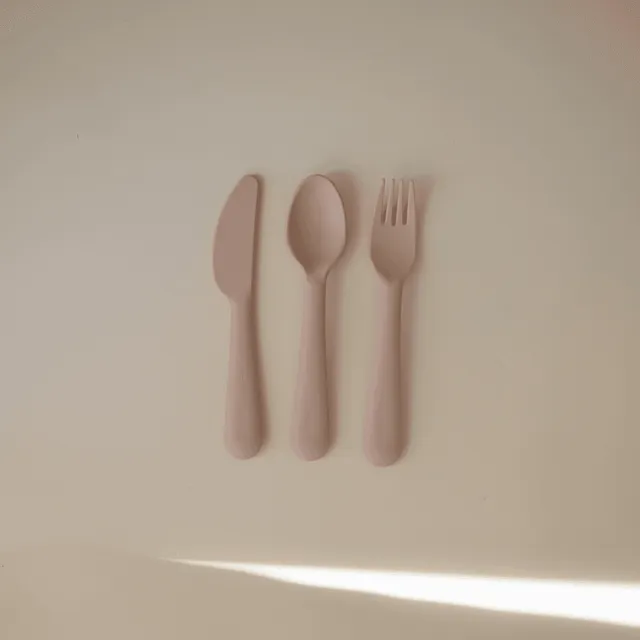 Mushie - Dinnerware Cutlery Set - Blush