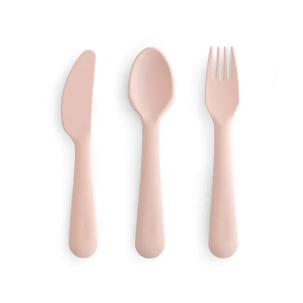 Mushie – Dinnerware Cutlery Set – Blush