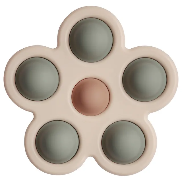 Mushie - Flower Press Toy (Dried Thyme/Natural/Shifting Sand)