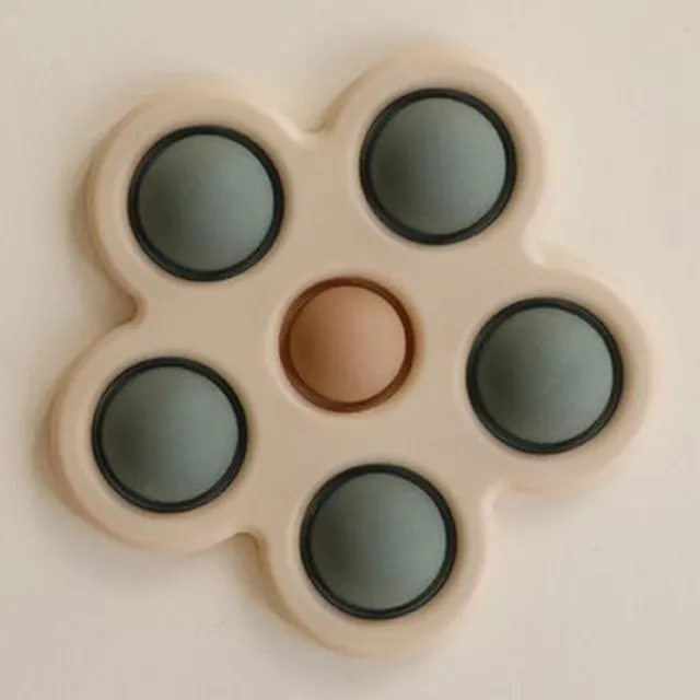Mushie - Flower Press Toy (Dried Thyme/Natural/Shifting Sand)