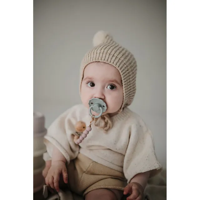 Mushie - Pacifier Clips Halo White