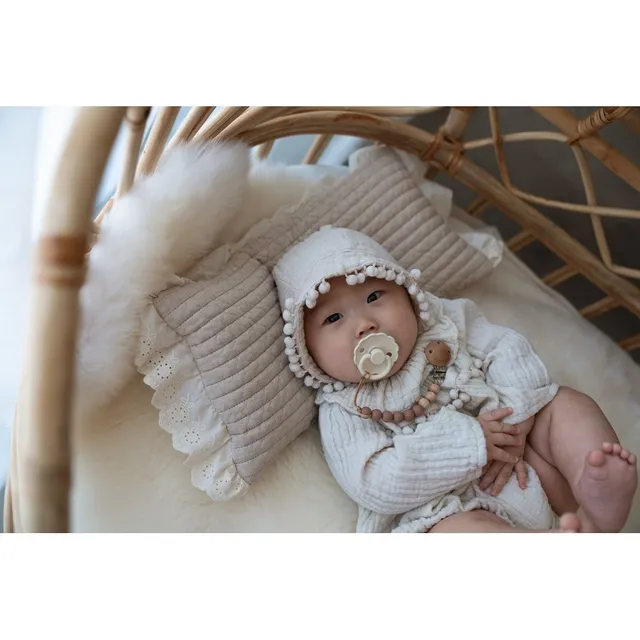 Mushie - Pacifier Clips Halo Stone
