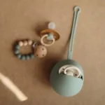 Mushie – Pacifier Case Powder Blue