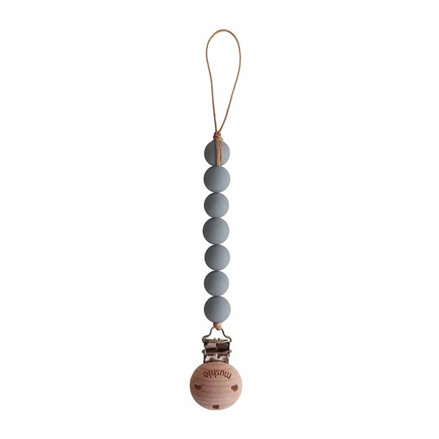 Mushie - Pacifier Clips Halo Stone