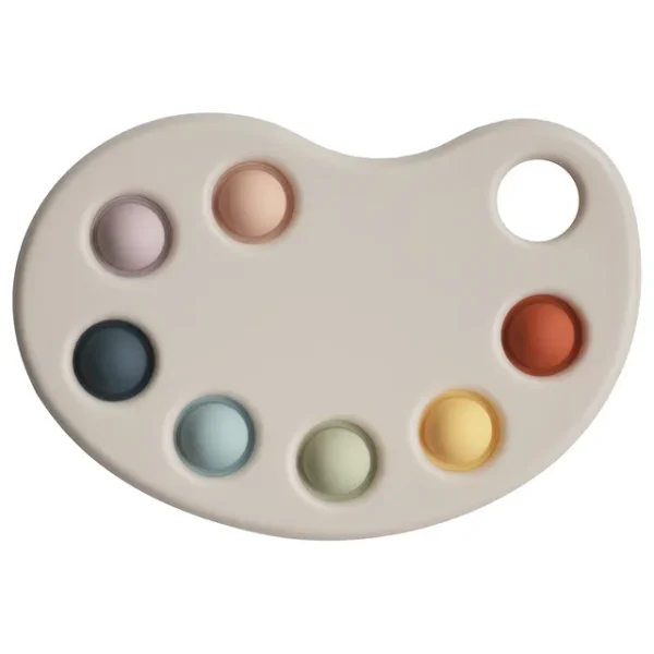 Mushie – Paint Palette Press Toy (Multi)