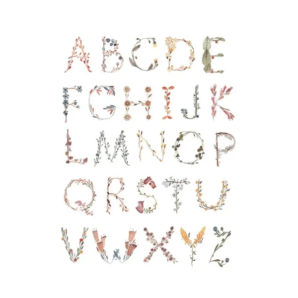 Mushie – Poster Medium Alphabet International