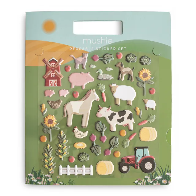 Mushie - ​Toy Reusable Sticker Set - Farm