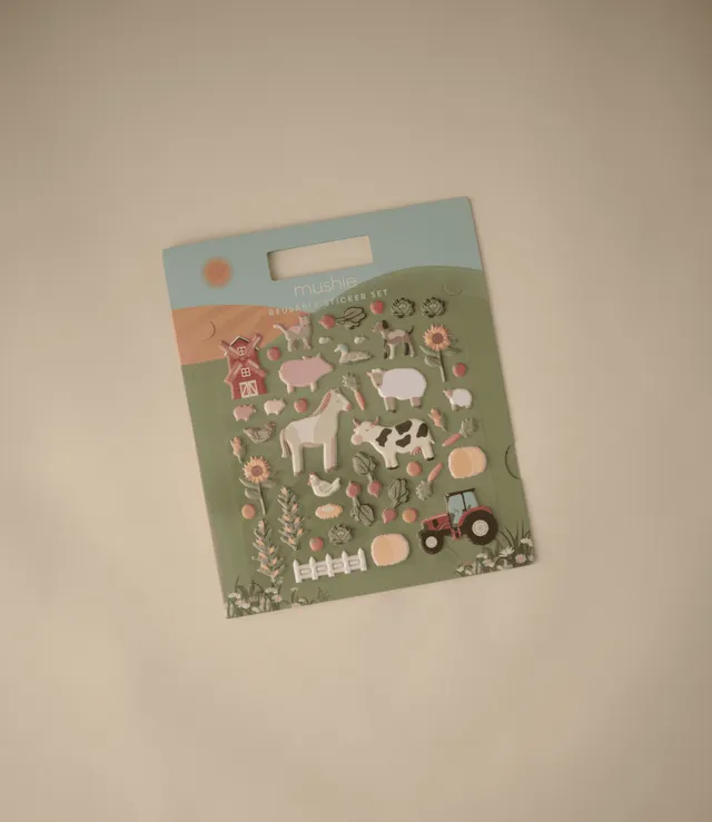 Mushie - ​Toy Reusable Sticker Set - Farm