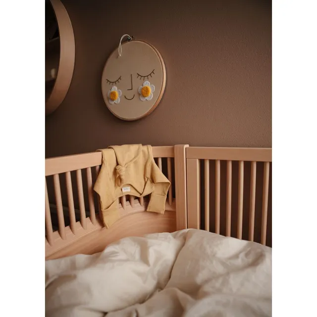 Mushie - Ribbed Baby Bonnet Mustard Melange