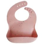 Mushie – Neck Bib Powder Pink Confetti