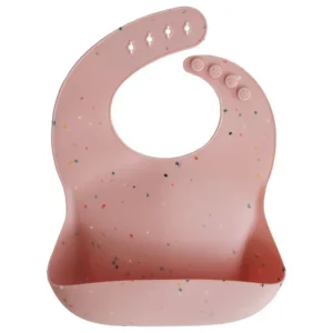 Mushie – Silicone Bib Black Numbers