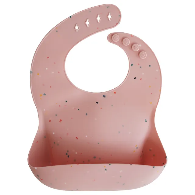 Mushie - Neck Bib Powder Pink Confetti