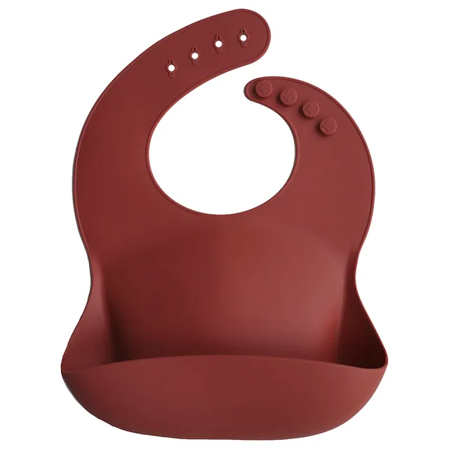 Mushie - Silicone Bib Raw Sienna