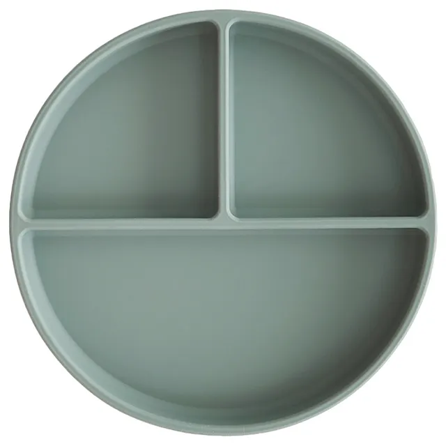 Mushie - Silicone Plate Cambridge Blue