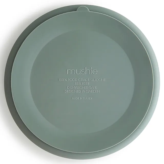 Mushie - Silicone Plate Cambridge Blue
