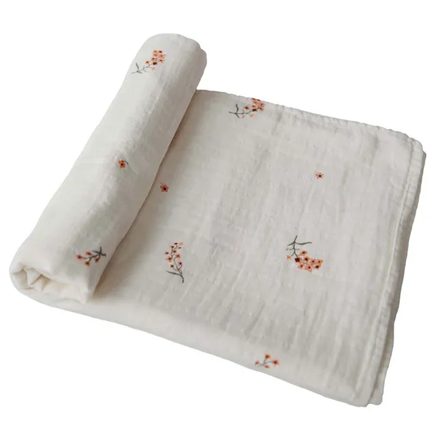 Mushie - Swaddle Flowers