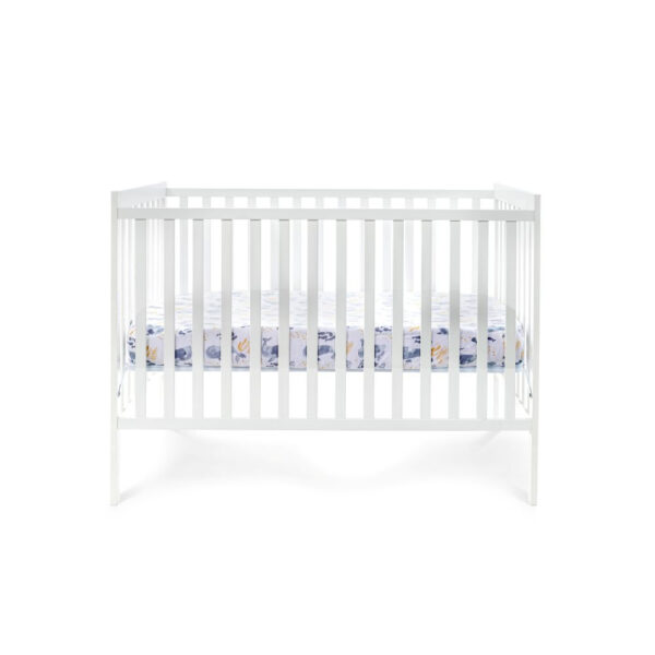 Nini Baby Crib/Cot Fitted Sheet – 100% Muslin Cotton, Up to 70×140 cm, Deep Grey