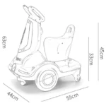 Pikkaboo – 4 Wheels Lights and Bubbles Electric Scooter – Green
