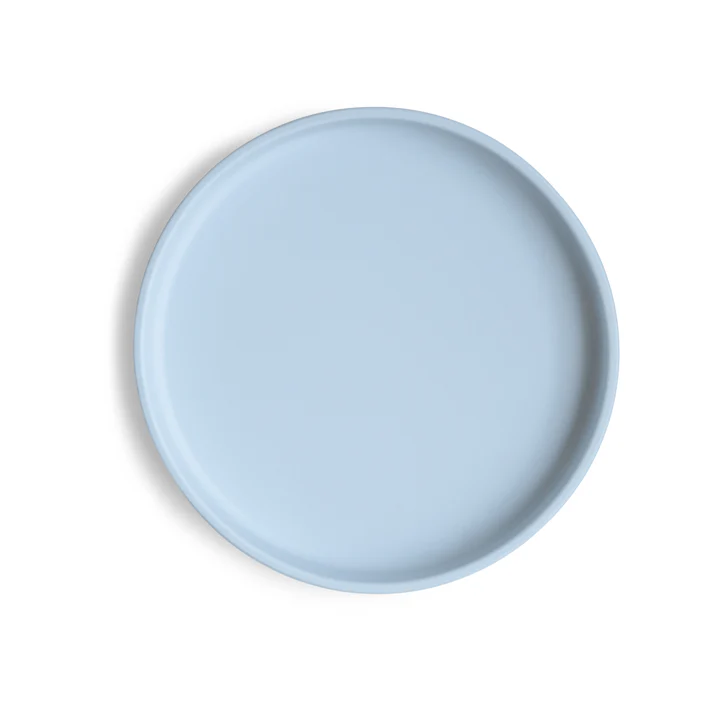 Mushie - Classic Silicone Suction Plate - Powder Blue