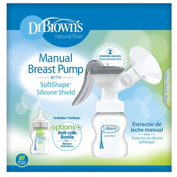 Dr Browns – Manual Breast Pump w/ Softshape Silicone Shield