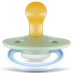 Rebael – Fashion Natural Rubber Round Pacifier Size 1 – Baby 0-6M 1-pack – Cloudy Pearly Elephant