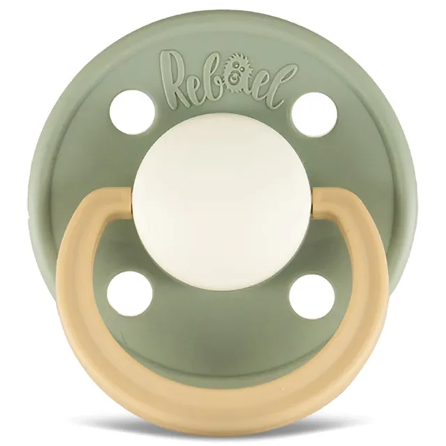 Rebael - Fashion Natural Rubber Round Pacifier Size 1 - Baby 0-6M 1-pack - Cloudy Pearly Lion