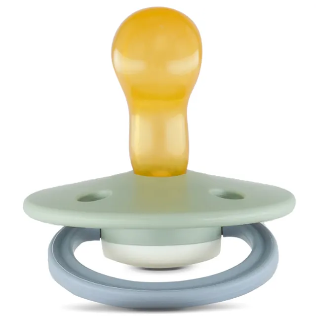 Rebael - Fashion Natural Rubber Round Pacifier Size 1 - Baby 0-6M 1-pack - Cloudy Pearly Pony