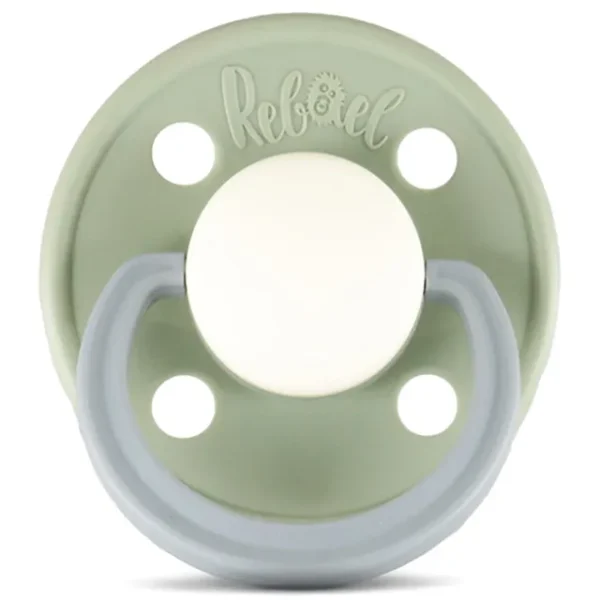 Rebael – Fashion Natural Rubber Round Pacifier Size 1 – Baby 0-6M 1-pack – Cloudy Pearly Pony