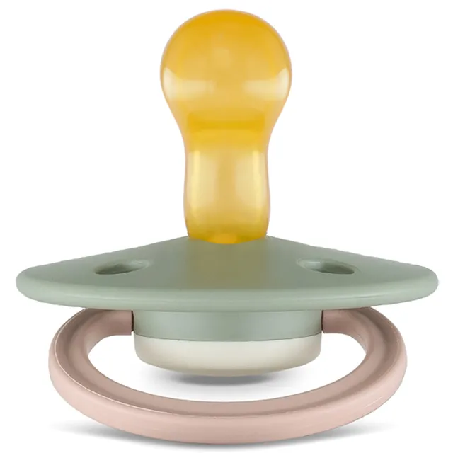 Rebael - Fashion Natural Rubber Round Pacifier Size 1 - Baby 0-6M 1-pack - Cloudy Pearly Poodle
