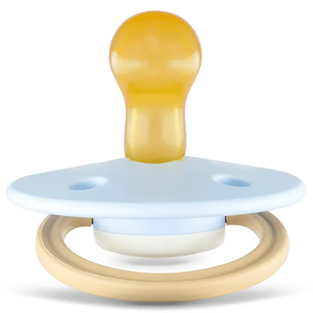 Rebael - Fashion Natural Rubber Round Pacifier Size 1 - Baby 0-6M 1-pack - Cold Pearly Lion