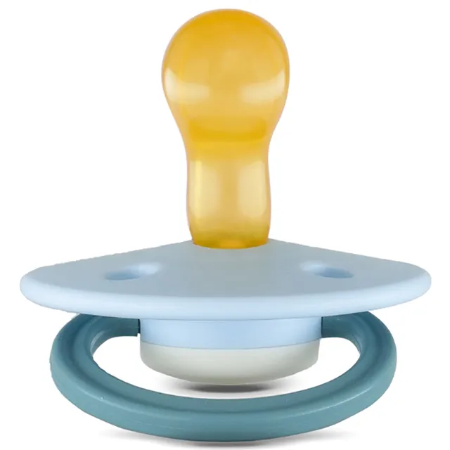 Rebael - Fashion Natural Rubber Round Pacifier Size 1 - Baby 0-6M 1-pack - Cold Pearly Snake