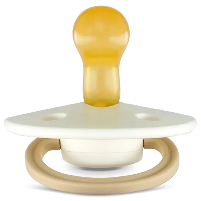 Rebael - Fashion Natural Rubber Round Pacifier Size 1 - Baby 0-6M 1-pack - Frosty Pearly Lion