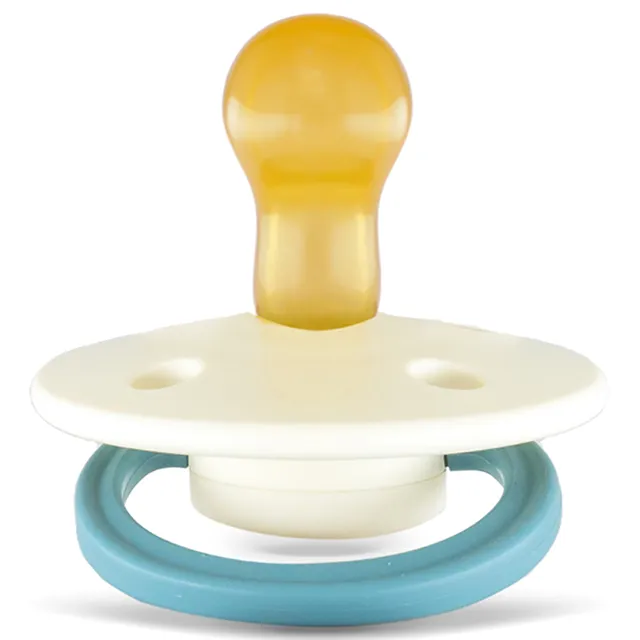 Rebael - Fashion Natural Rubber Round Pacifier Size 1 - Baby 0-6M 1-pack - Frosty Pearly Snake