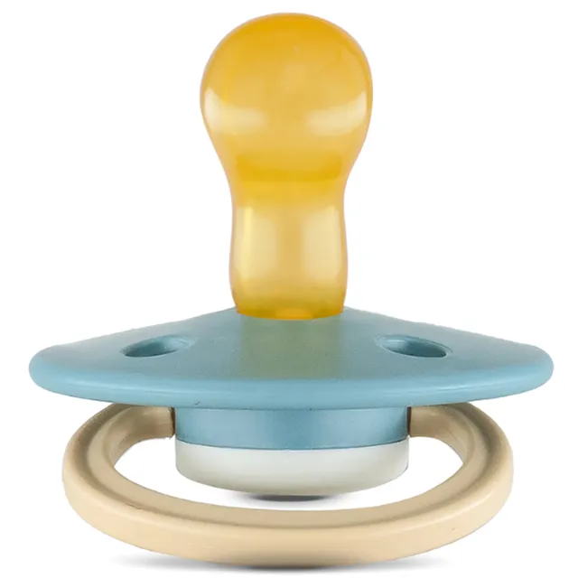 Rebael - Fashion Natural Rubber Round Pacifier Size 1 - Baby 0-6M 1-pack - Rainy Pearly Lion
