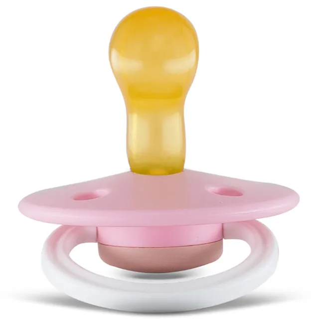 Rebael - Fashion Natural Rubber Round Pacifier Size 1 - Baby 0-6M 1-pack - Rising Soft Fox