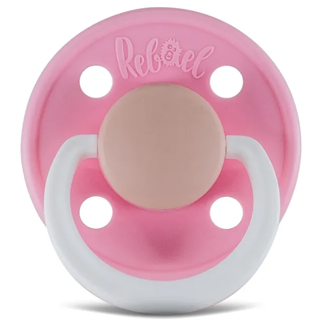 Rebael - Fashion Natural Rubber Round Pacifier Size 1 - Baby 0-6M 1-pack - Rising Soft Fox