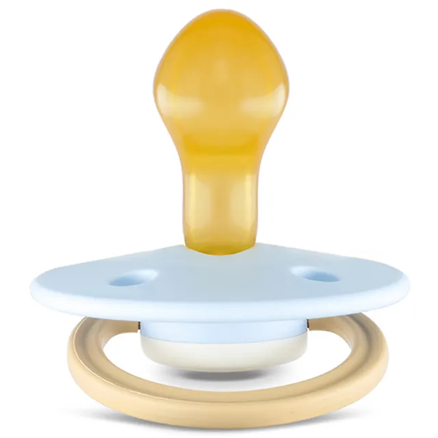 Rebael - Fashion Natural Rubber Round Pacifier Size 2 - Baby 6M+ 1-pack - Cold Pearly Lion