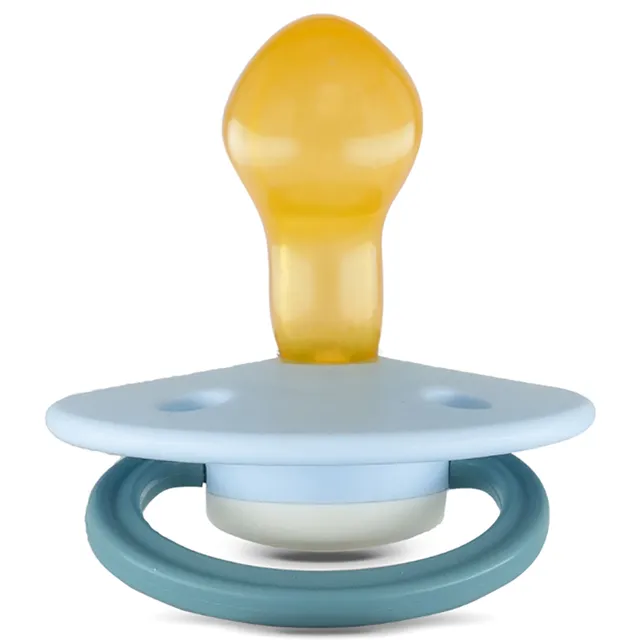 Rebael - Fashion Natural Rubber Round Pacifier Size 2 - Baby 6M+ 1-pack - Cold Pearly Snake