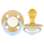 Rebael – Fashion Natural Rubber Round Pacifier Size 2 – Baby 6M+ 1-pack – Dusty Pearly Elephant