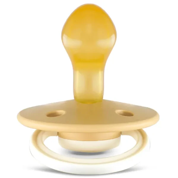Rebael – Fashion Natural Rubber Round Pacifier Size 2 – Baby 6M+ 1-pack – Dusty Pearly Mouse