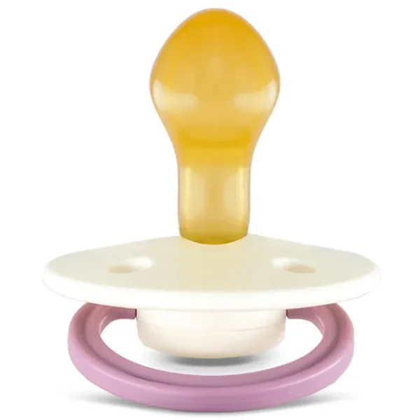 Rebael – Fashion Natural Rubber Round Pacifier Size 2 – Baby 6M+ 1-pack – Frosty Pearly Rhino