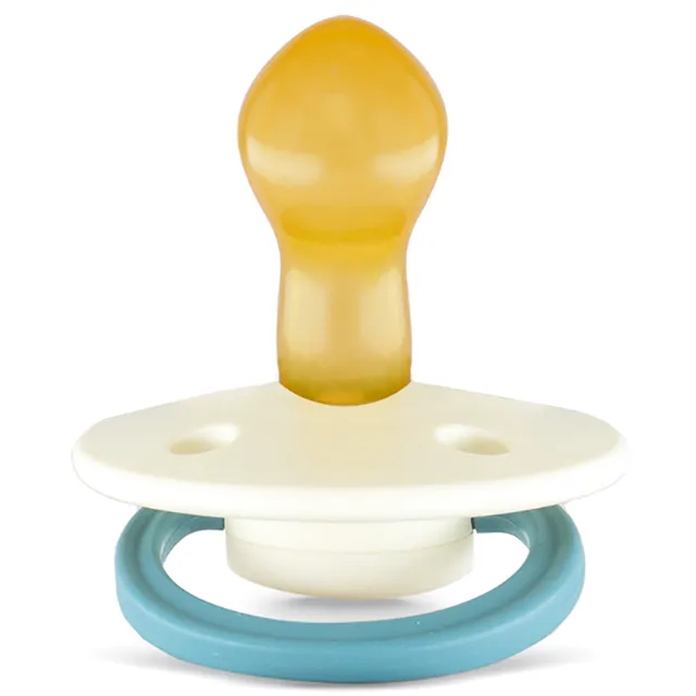 Rebael - Fashion Natural Rubber Round Pacifier Size 2 - Baby 6M+ 1-pack - Frosty Pearly Snake