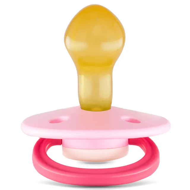 Rebael - Fashion Natural Rubber Round Pacifier Size 2 - Baby 6M+ 1-pack - Rising Pearly Lobster