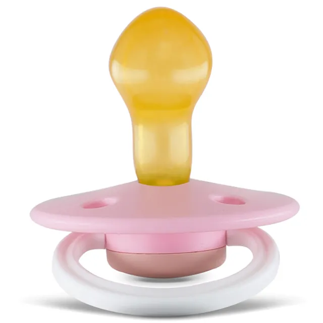 Rebael - Fashion Natural Rubber Round Pacifier Size 2 - Baby 6M+ 1-pack - Rising Soft Fox