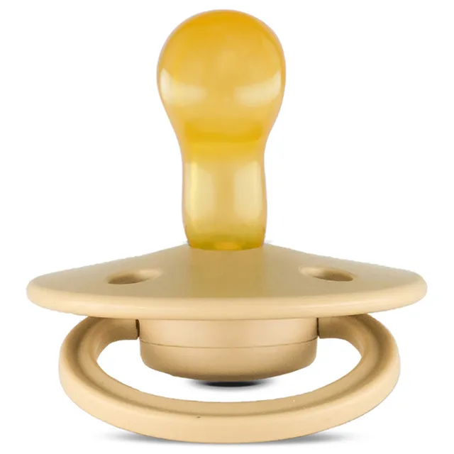 Rebael - Mono Natural Rubber Round Pacifier Size 1 - Baby 0-6M 1-pack - Almond