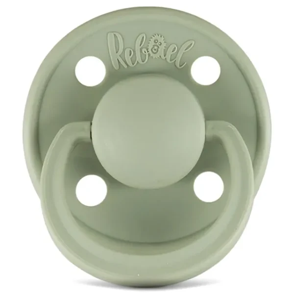 Rebael – Mono Natural Rubber Round Pacifier Size 1 – Baby 0-6M 1-pack – Laurel